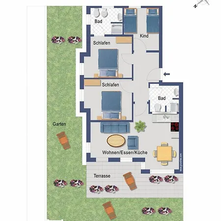 Quartier Eichenweg 01 Apartament